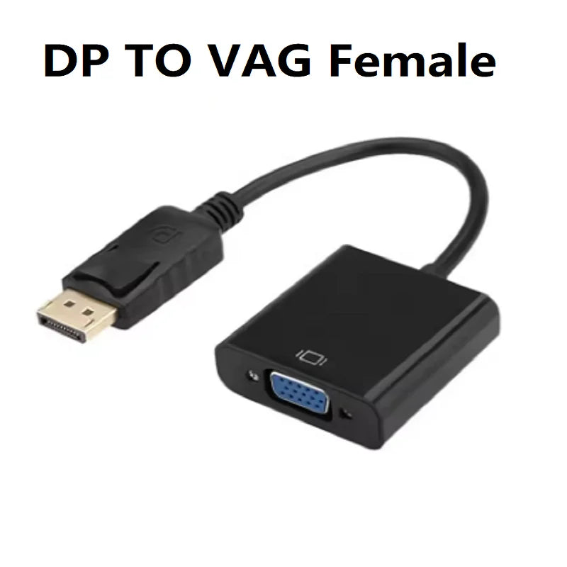 1.8M DP DisplayPort to VGA Adapter Conversion HD Video Cable DP TO VGA Cable For TV Monitor Laptop Computer Projector Oasis Select 0.15m