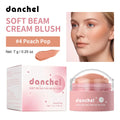 Soft Beam Blush Cream Multi Purpose Lipstick, Eye Shadow, Powder Blusher Long Lasting Makeup Smooth Creamy Texture Blusher Cream Oasis Select Peach Pop