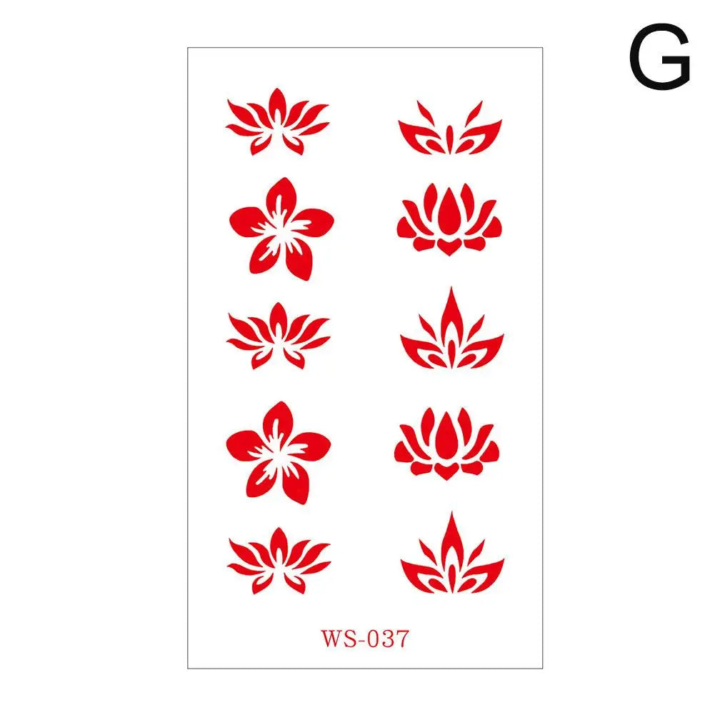 Classic Eyebrow Sexy Cute Retro Tattoo Paste Ancient Style Girl Baby Forehead Paste Hanfu Children's Temporary Tattoo Sticker Oasis Select G China