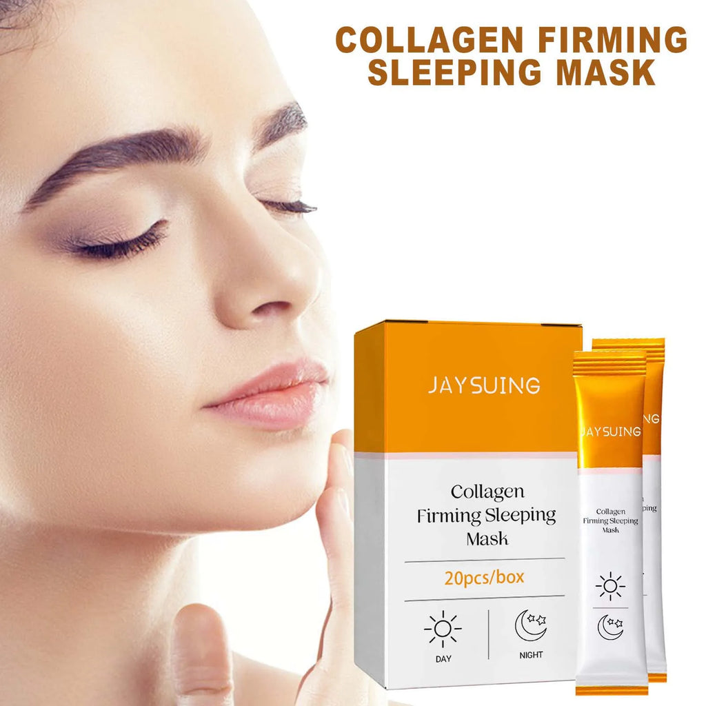 Collagen Moisturizing Sleep Facial Mask Hydration Smooth Skin Improve Dryness Softening Keratin Hyaluronic Acid Smear Face Mask Oasis Select