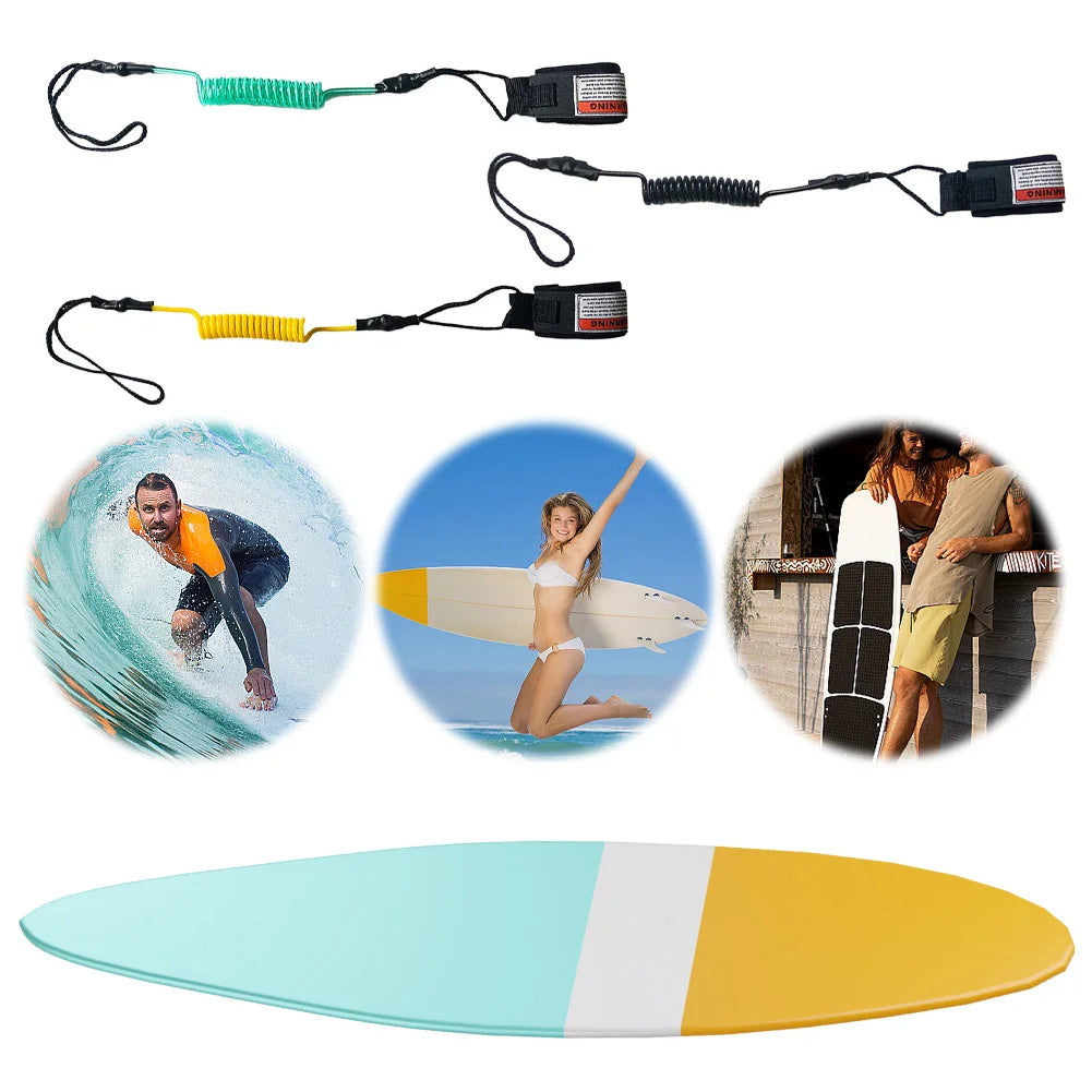 Coiled Bodyboard Leash TPU Surfboard Leash Stay on Board Ankle Strap Wrist Surf Leash SUP Leash for Surfing Oasis Select