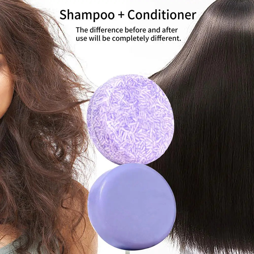 Blueberry Shampoo & Conditioner Bundle Bar for Hair Thinning Frizz, Blueberry Solid Shampoo & Conditioner Strengthen Hair Care Oasis Select