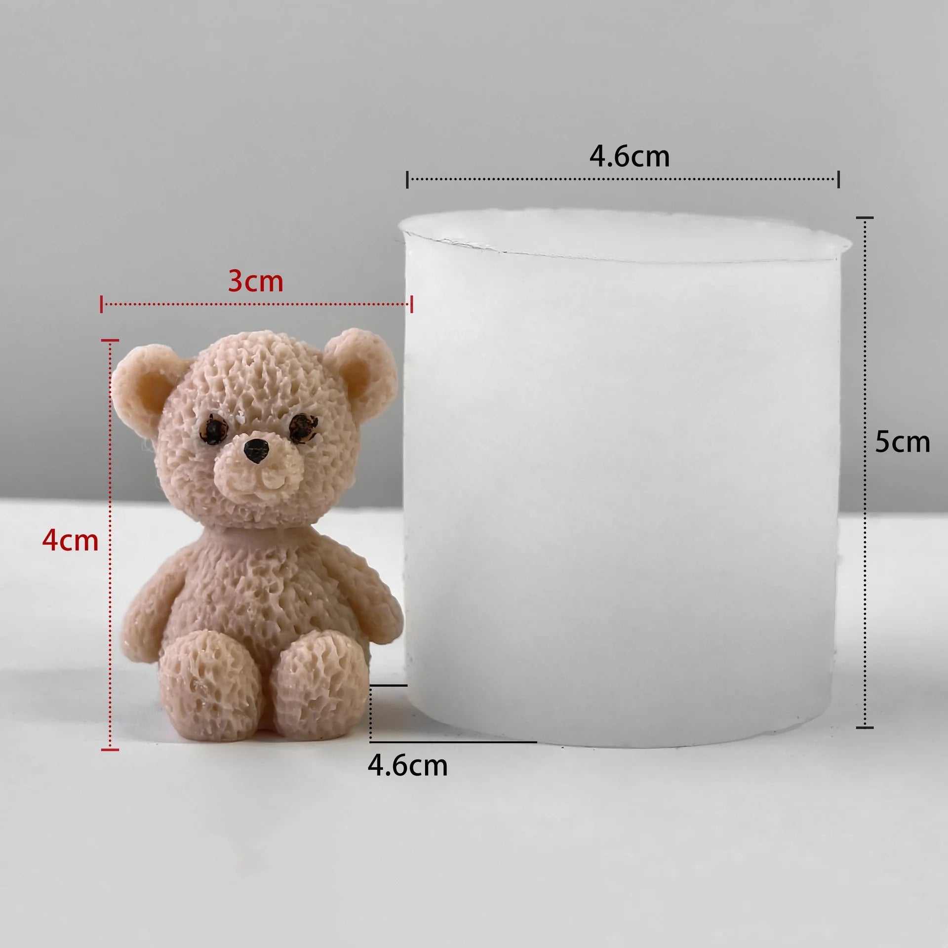 DIY Mini Bears Silicone Mold Aroma Candle Resin Ornament Mould Handmade Candy Chocolate Making Baking Molds Oasis Select Style 1