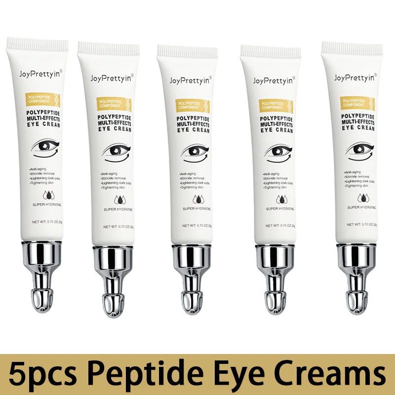 Joyprettyin Peptide Anti-Dark Circles Eye Cream Eye Bags Removal Anti-Wrinkle Lifting Firming Eye Care Oasis Select 5 pieces