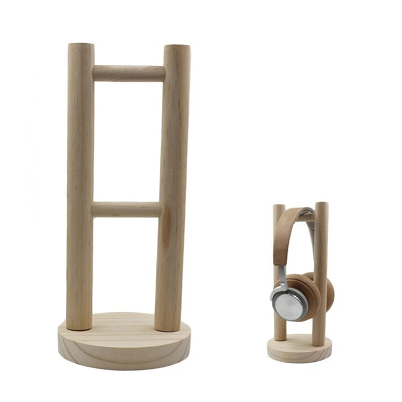 Solid Wood Headphone Stand, Headphone Headset Hanger Display Stand, Universal Noise Reduction Headphone Stand Wall Mount Oasis Select