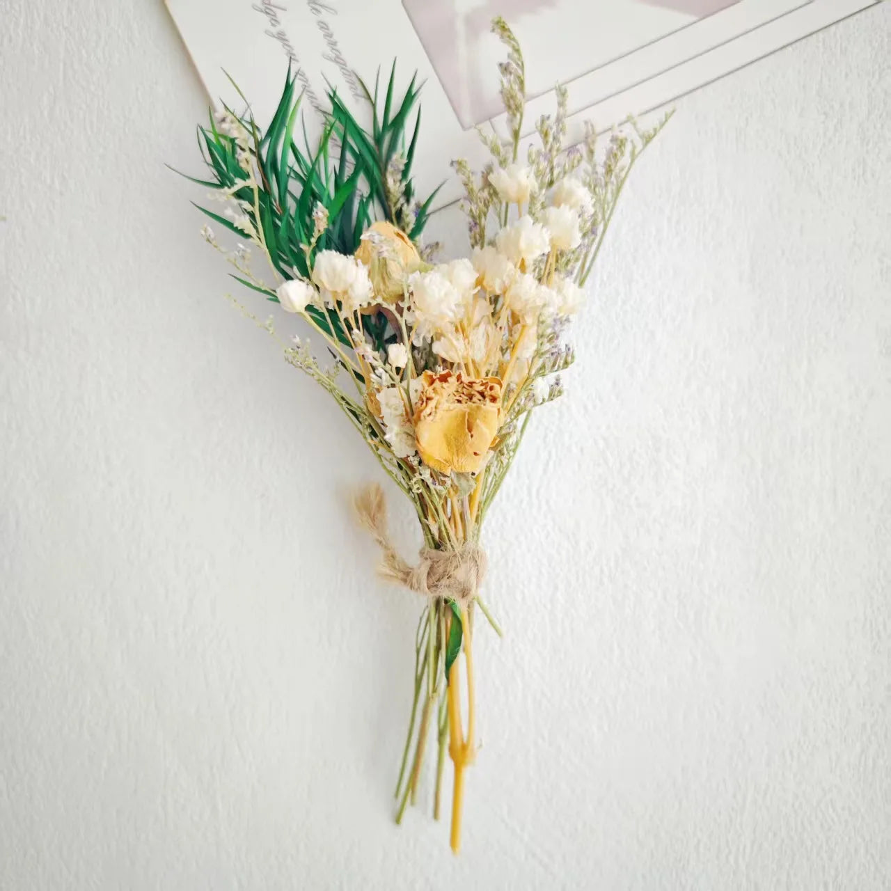 Dried Flower Mini Bouquet Bridal Bridesmaid Wedding Boutonniere Gift Box Decor DIY Material Kit Home Decor Oasis Select 1