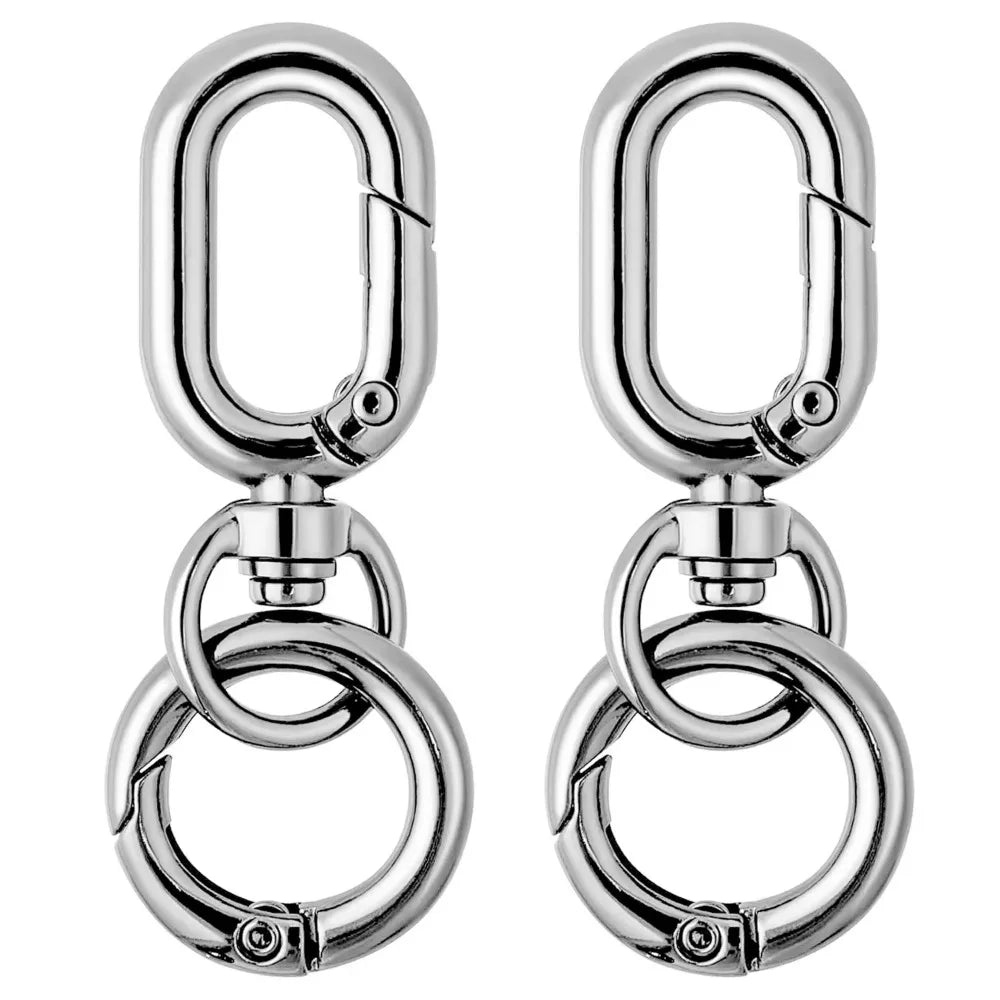 10-Pack Zinc Alloy Swivel Clasp Clips – Spring Snap Hook Lanyard
