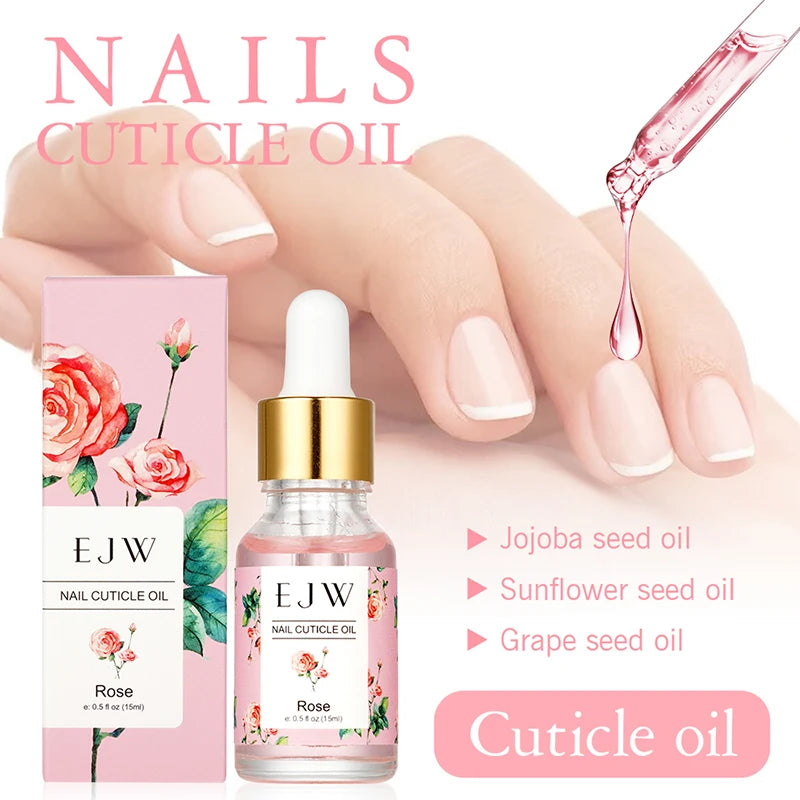 EJW Cuticle Oil – Nourishing Nail & Cuticle Treatment Cuticle Oil Treatment Oasis Select Cuticle Oil Rose