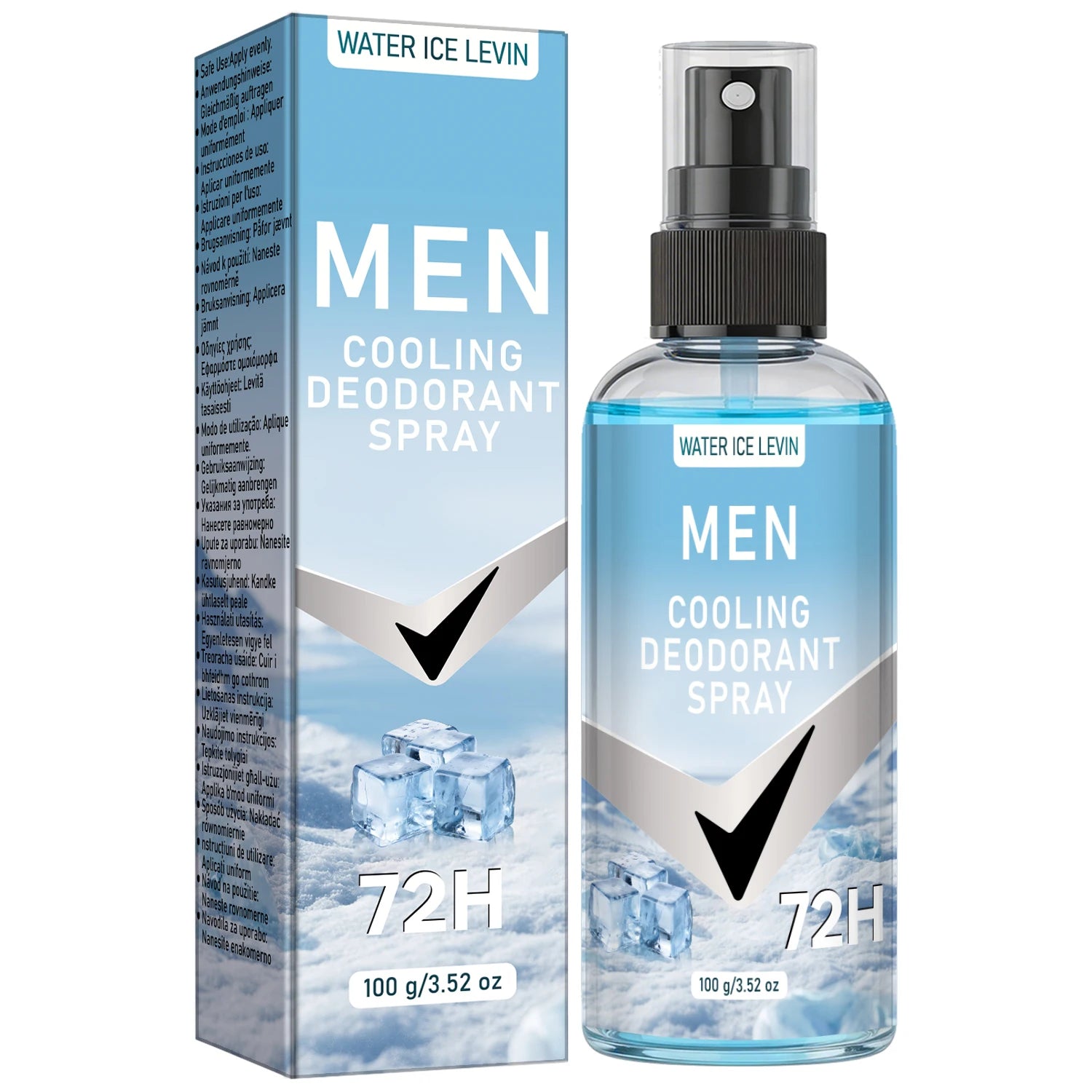 Men's Cooling Deodorant Spray with Niacinamide – 100ml Men's Deodorant Spray Oasis Select