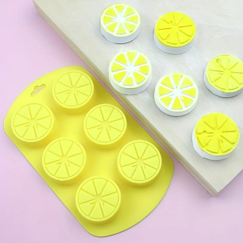 Silicone Fruit Shaped Freeze Molds, Food-Grade Flexible Bakeware, for Ice Cubes, Chocolate, Cake Decoration Oasis Select