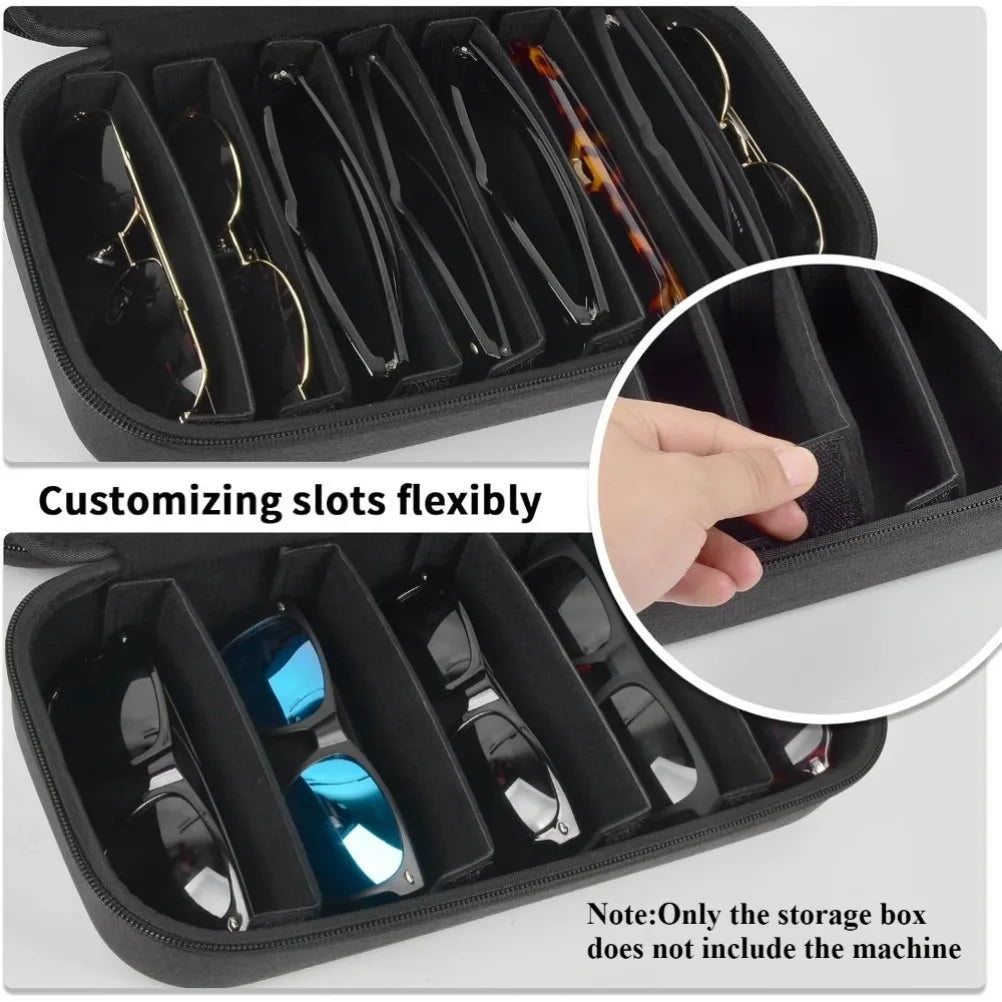 Travel Fashion Glasses Organizer Boxes Sunglasses Storage Box Glasses Fashionable Storage Holder for Men's Glasses & Cables Oasis Select