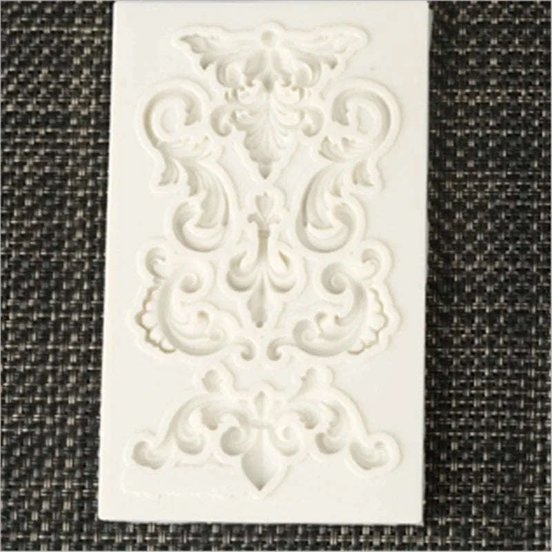 1PC Euporean Pattern Shape Fondant Cake Silicone Mold Biscuits Pastry Mould Candy Chocolate Molds Cake Decoration Baking Tools Oasis Select