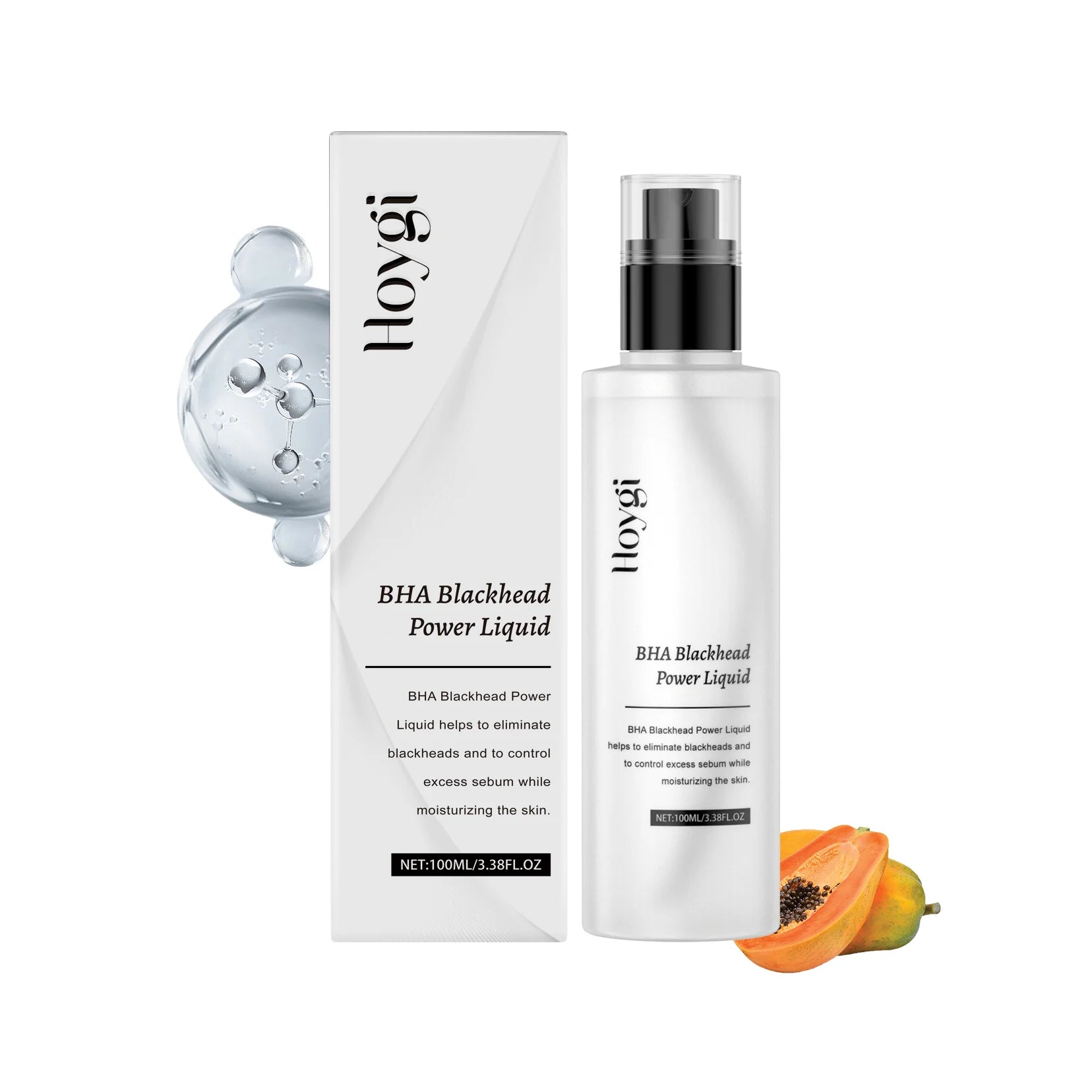 Hoygi Salicylic Acid Exfoliating Serum – Pore Refining BHA Exfoliating Face Serum Oasis Select 100ml Boxed