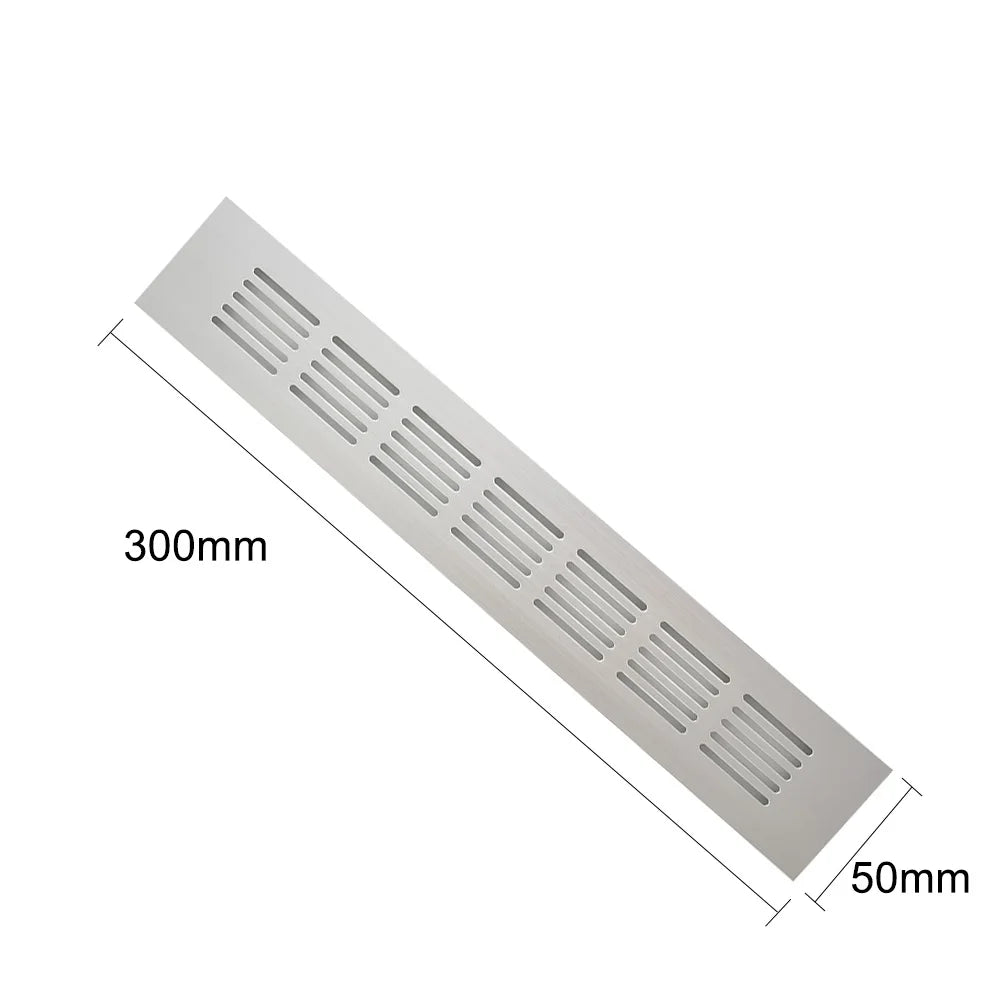 50mm Aluminum Ventilation Grille | Cabinet & Wardrobe Air Vent Ventilation Grille Oasis Select 50x300mm