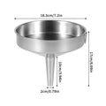 Wide Mouth Metal Funnel Kitchen Accessory for Canning Oil Wine Beer Pouring into Bar Flask Oasis Select 18cm