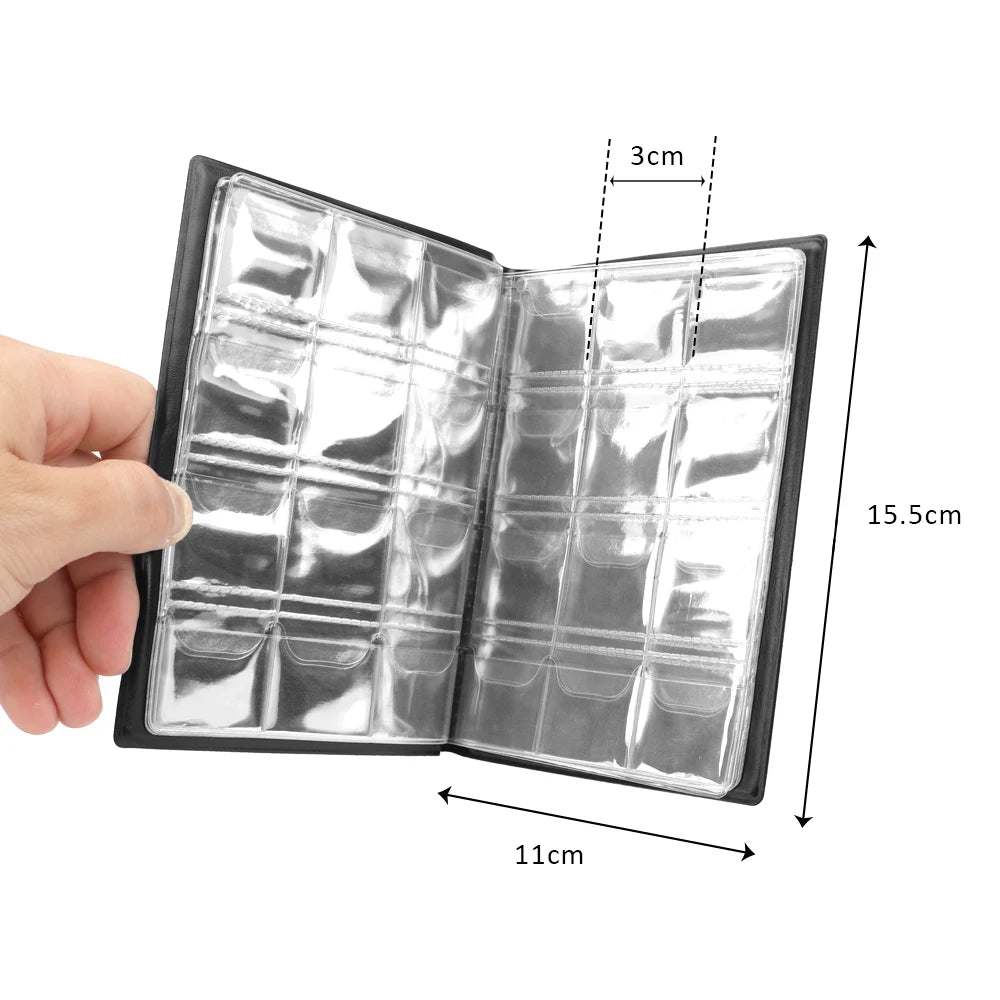 120 pieces Coins Album Multi-kinetic PVC Banknotes Coin Collection Book For Collectors Badge Collect Accessories Oasis Select