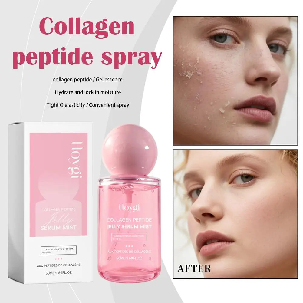 Collagen Peptides Face Serum Mist, Deep Hydrating Face Spray Plumping Smoothing Dry Skin Brighten Firming Revitalizing Skin Care Oasis Select