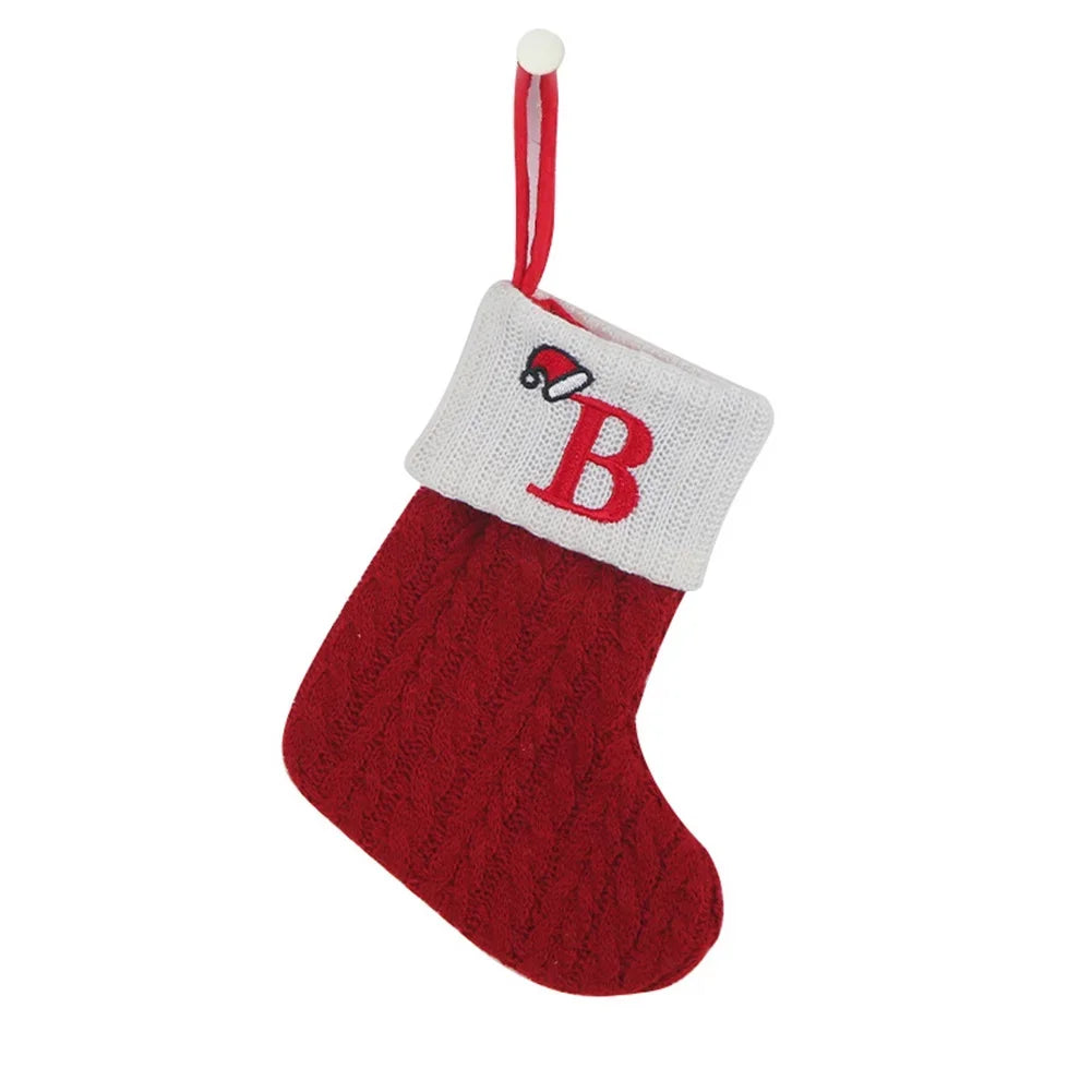 Xmas Socks Christmas Stocking High Capacity Decorations Red White 2022 Christmas Decorations Socks Merry Christmas Oasis Select B China Mainland