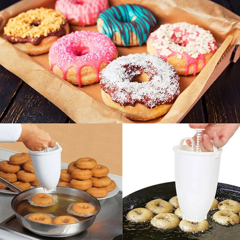 DIY Confectionery Pastry Baking Tools Donut Maker Dispenser Donut Making Artifact Creative Dessert MoldKitchen Gadget Bakeware Oasis Select