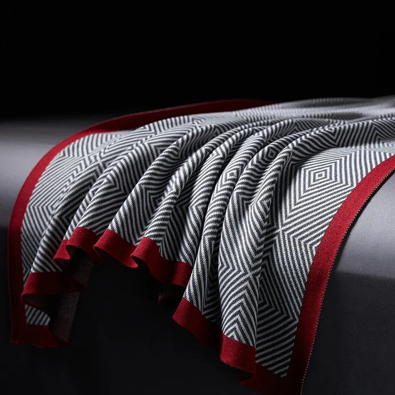 Aircraft first class air cotton blanket bed with nap air conditioning blanket office nap sofa cover blanket Oasis Select