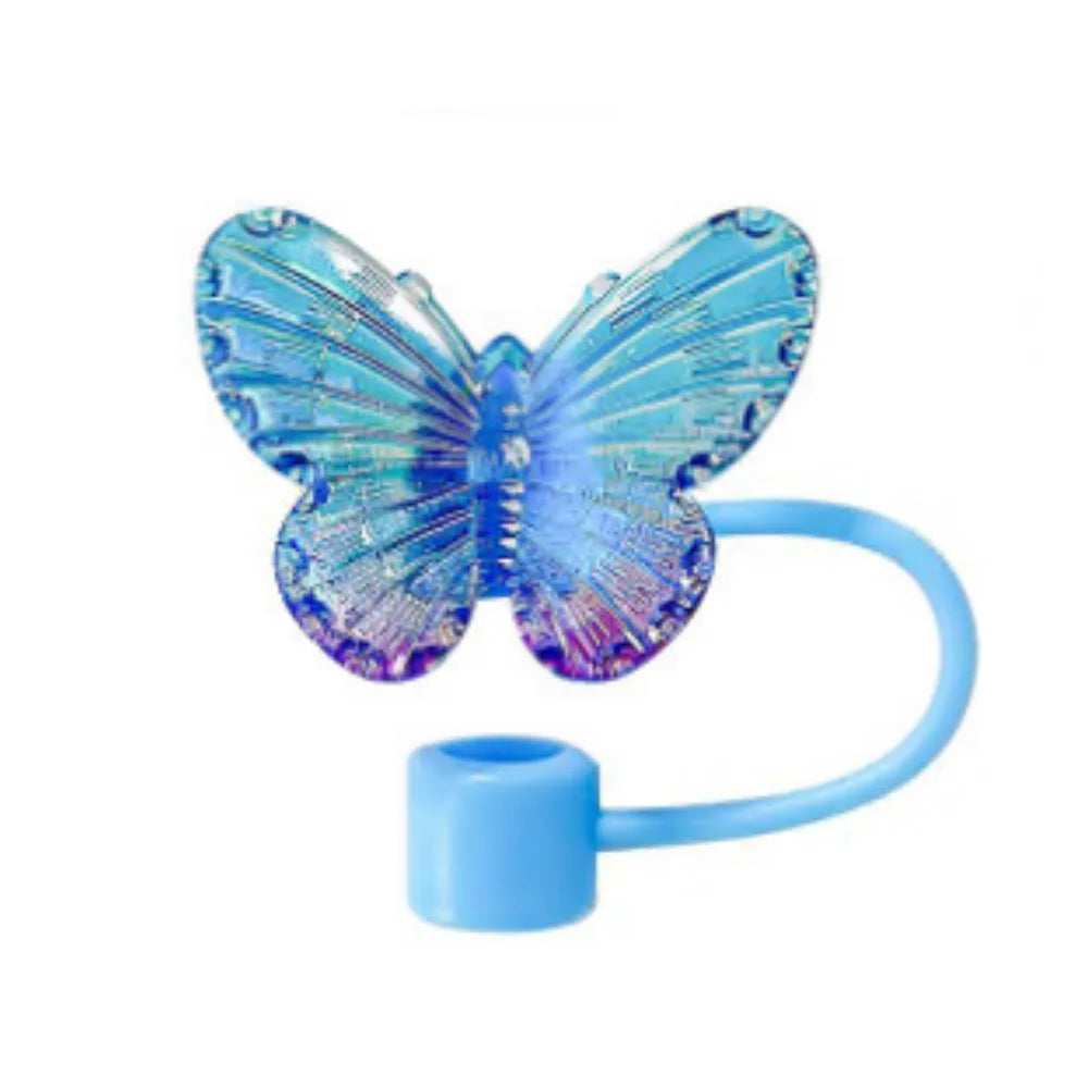 1PC Laser Butterfly Straw Plug Dust Cap For Stanley 30&40Oz Tumbler Reusable 10mm Sippy Cover Water Cup Decoration Accessories Oasis Select G