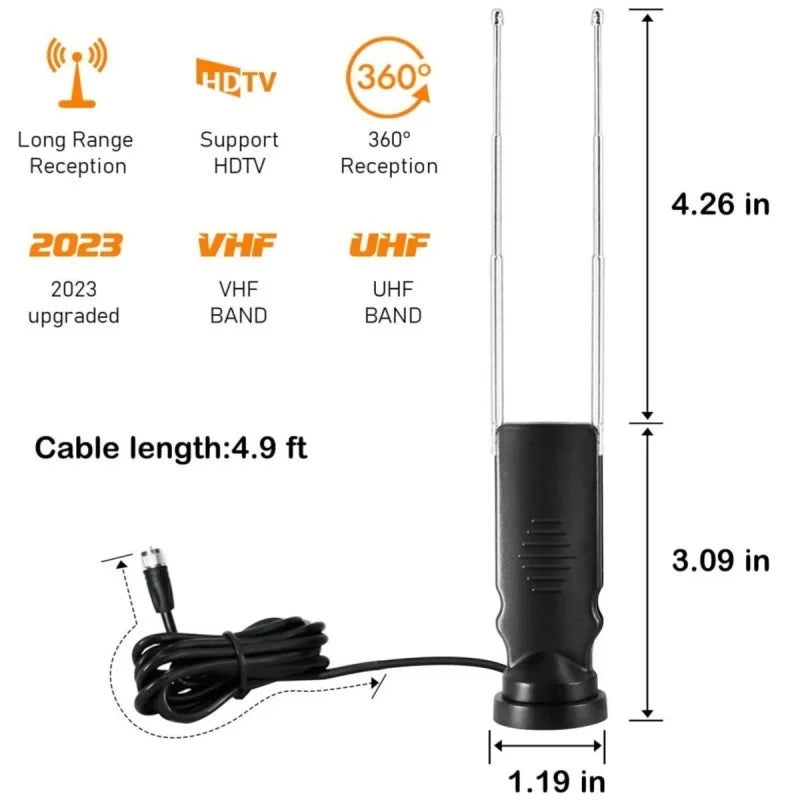 Premium HD Clear TV Signal Booster Digital Indoor TV Antenna High Definition Oasis Select