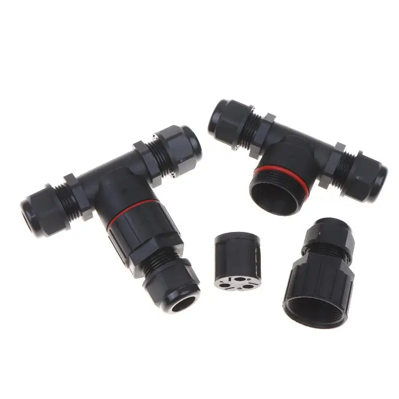 1Pc Quick Screw Push-in Terminal, IP68 Waterproof T-Type Electrical Connector 2/3/4/5 Pin, Wiring Harness Junction Box Connector Oasis Select