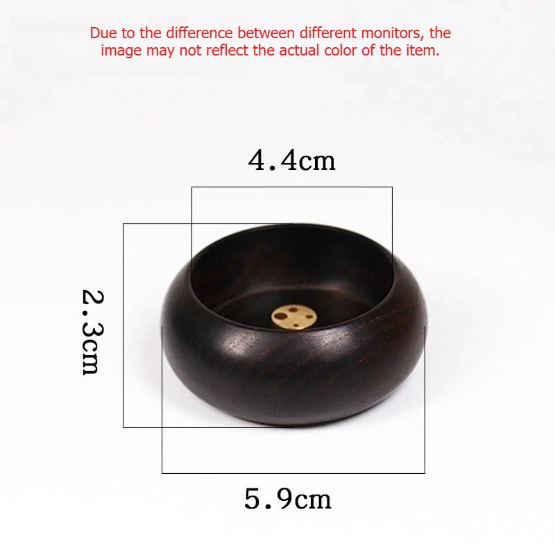 Solid Wood Incense Holder Ash Catcher Bowl Shape Incense Burner for Incense Insert Sticks Meditation Yoga Living Room Tea House Oasis Select B