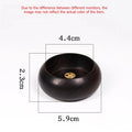 Solid Wood Incense Holder Ash Catcher Bowl Shape Incense Burner for Incense Insert Sticks Meditation Yoga Living Room Tea House Oasis Select B