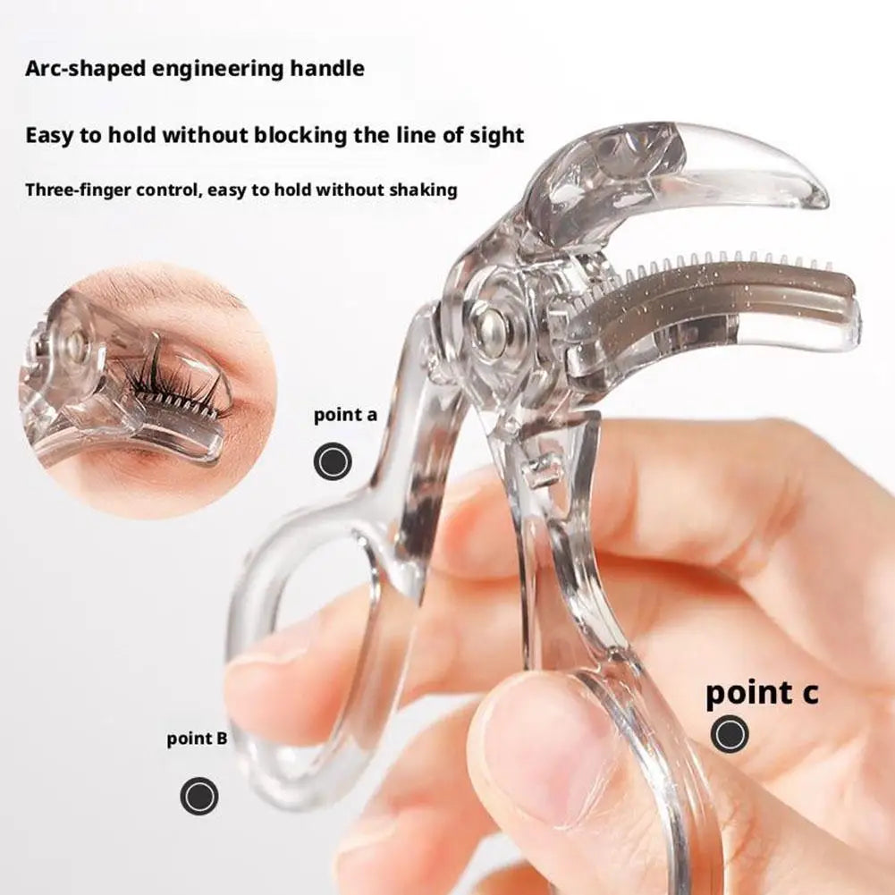 Wide-Angle Eyelash Curler with Comb | Portable Lash Tool Eyelash Curler Oasis Select
