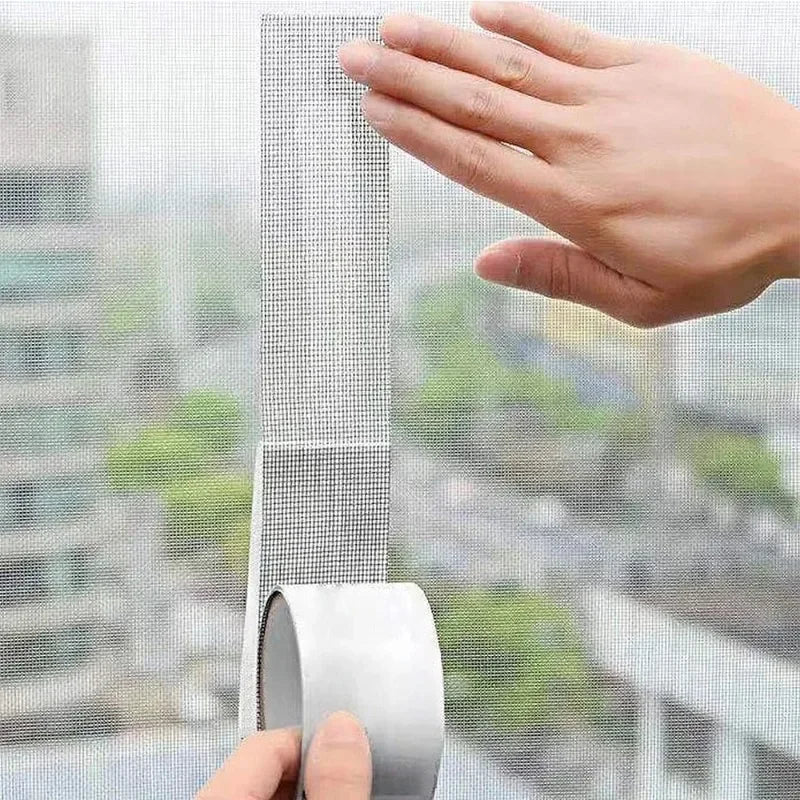 5/10cm Window Screen Repair Tape Self Adhesive Mesh Tape Net Door Fix Patch Anti Insect Mosquito Mesh Broken Holes Repairing Oasis Select