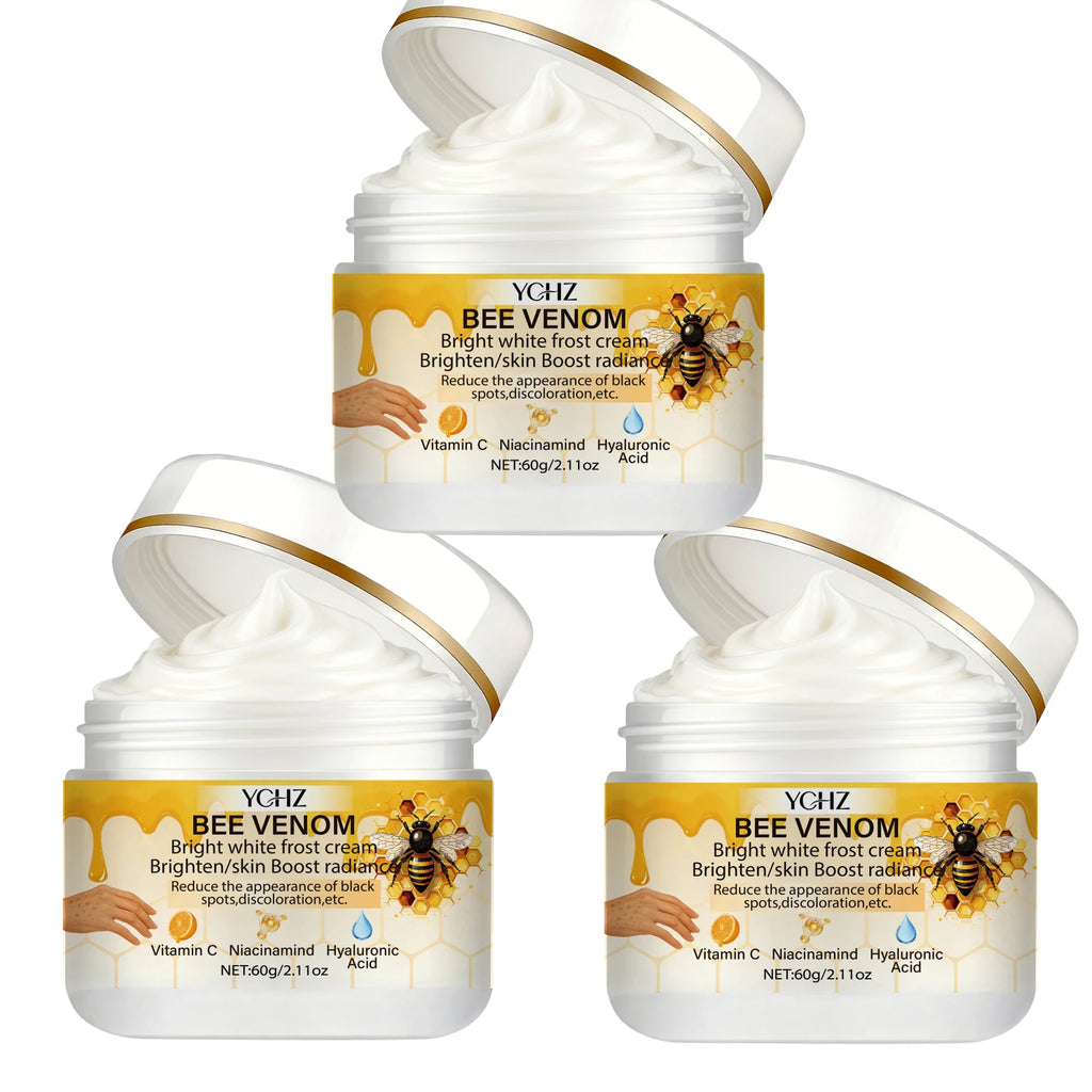 YCHZ Bee Venom Brightening Moisturizing Cream 60g – Unisex Brightening Face Cream Oasis Select 3Pcs 60g