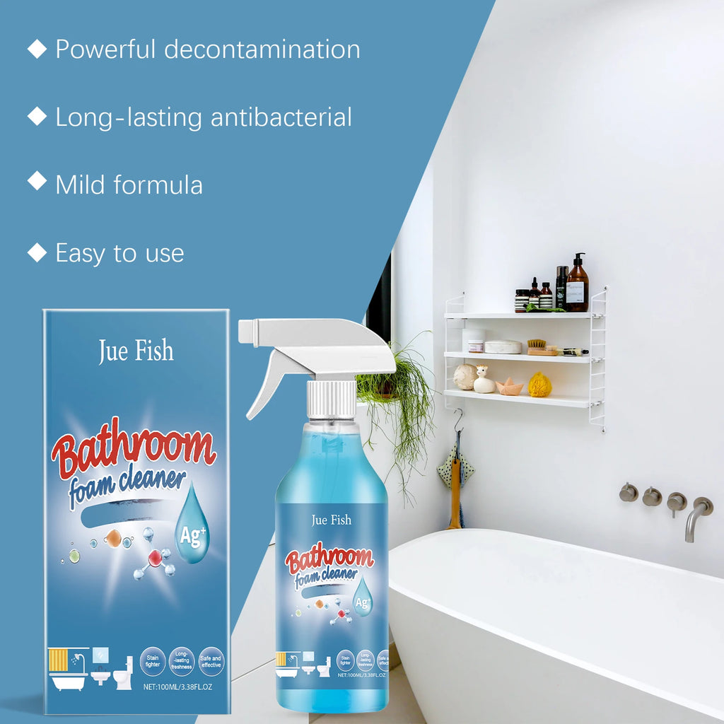 Bathroom Foam Cleaner Stubborn Grime Remover Rust Soften Scale Wall Joint Mold Cleaning Ceramic Tile Water Stain Scale Cleaner Oasis Select