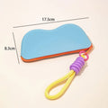 Silicone Zipper Glasses Bag Sunglasses Storage Protective Cover Hanging Bag Coin Purses For Women Girls Waterproof Glasses Box Oasis Select A2