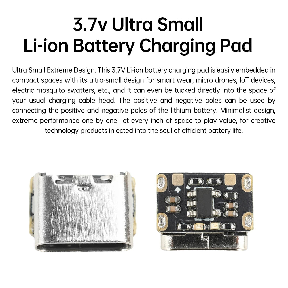 3.7V 4.2V Mini Lithium Battery Charging Board Module 18650 Lithium Battery Charger Protection Board Type-C Interface Oasis Select