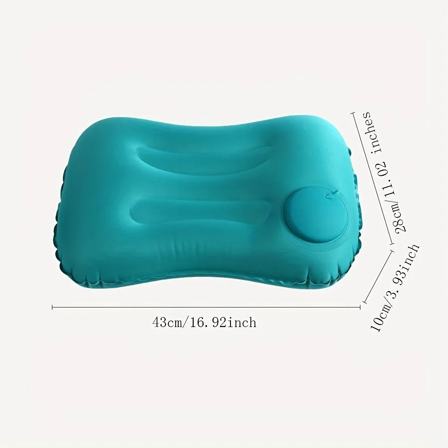 Travel Pillow Air Inflatable Airplane Car Pillows Pillow Folding Press Type Bed Pillow Neck / Waist Cushion Home Office Supplies Oasis Select