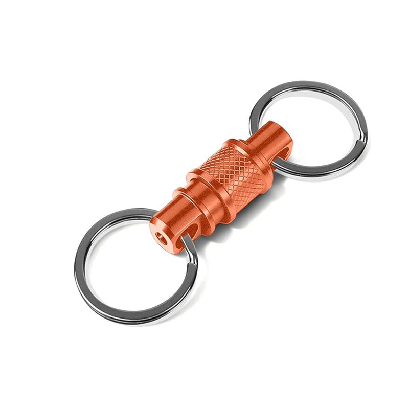 Aluminum Alloy Universal Rotating Buckle 360° Multi-Functional Storage Clip for Bag Key Daily Organizer Accessory Oasis Select Orange