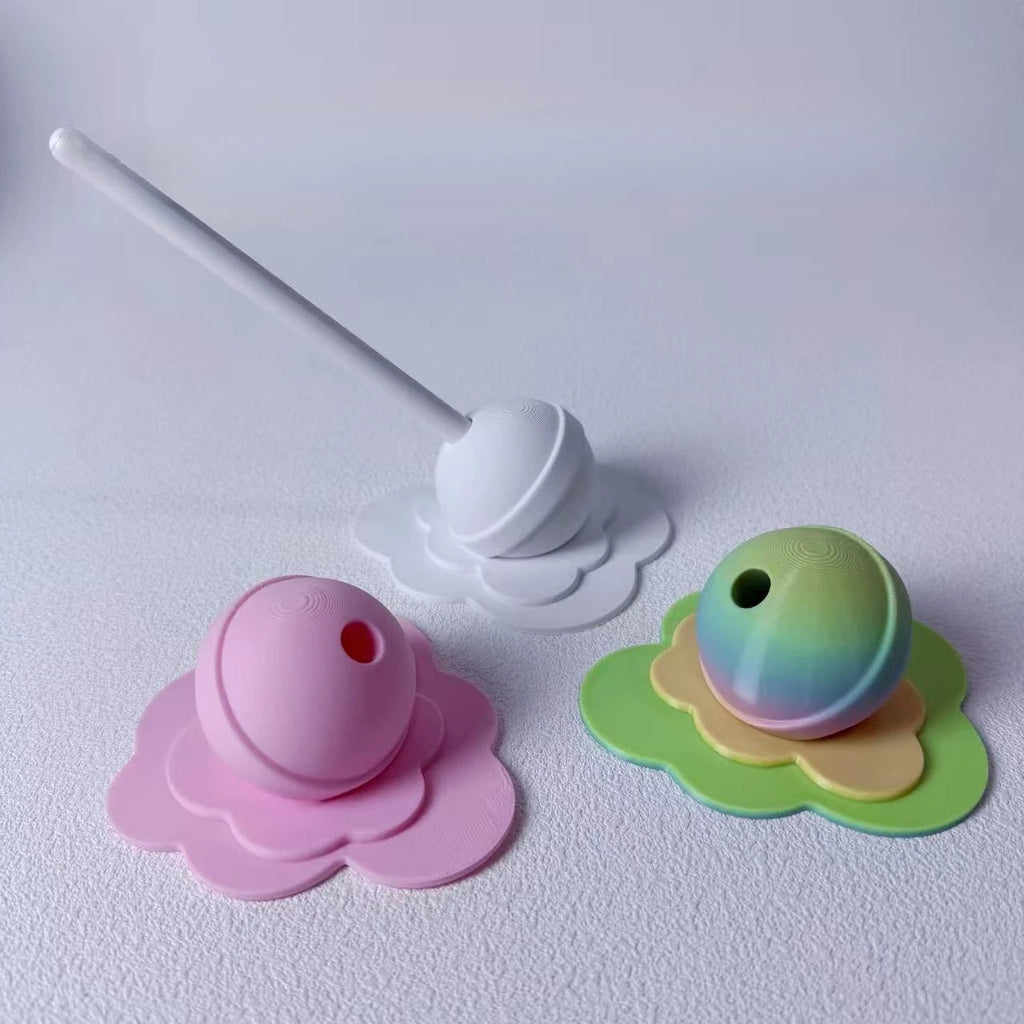 Melting Lollipop Pen Holder 3D Printed Desk Organizers for Styluses Pencils Desk Accessories Creative Pen Cap Desktop Cute Decor Oasis Select