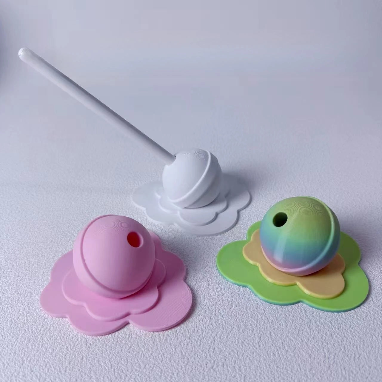 Melting Lollipop Pen Holder 3D Printed Desk Organizers for Styluses Pencils Desk Accessories Creative Pen Cap Desktop Cute Decor Oasis Select