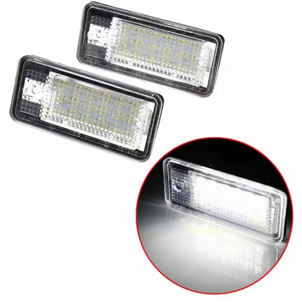 LED License Plate Lights for Audi A3 A4 A6 Q7 – Canbus 2pcs LED License Plate Light Oasis Select