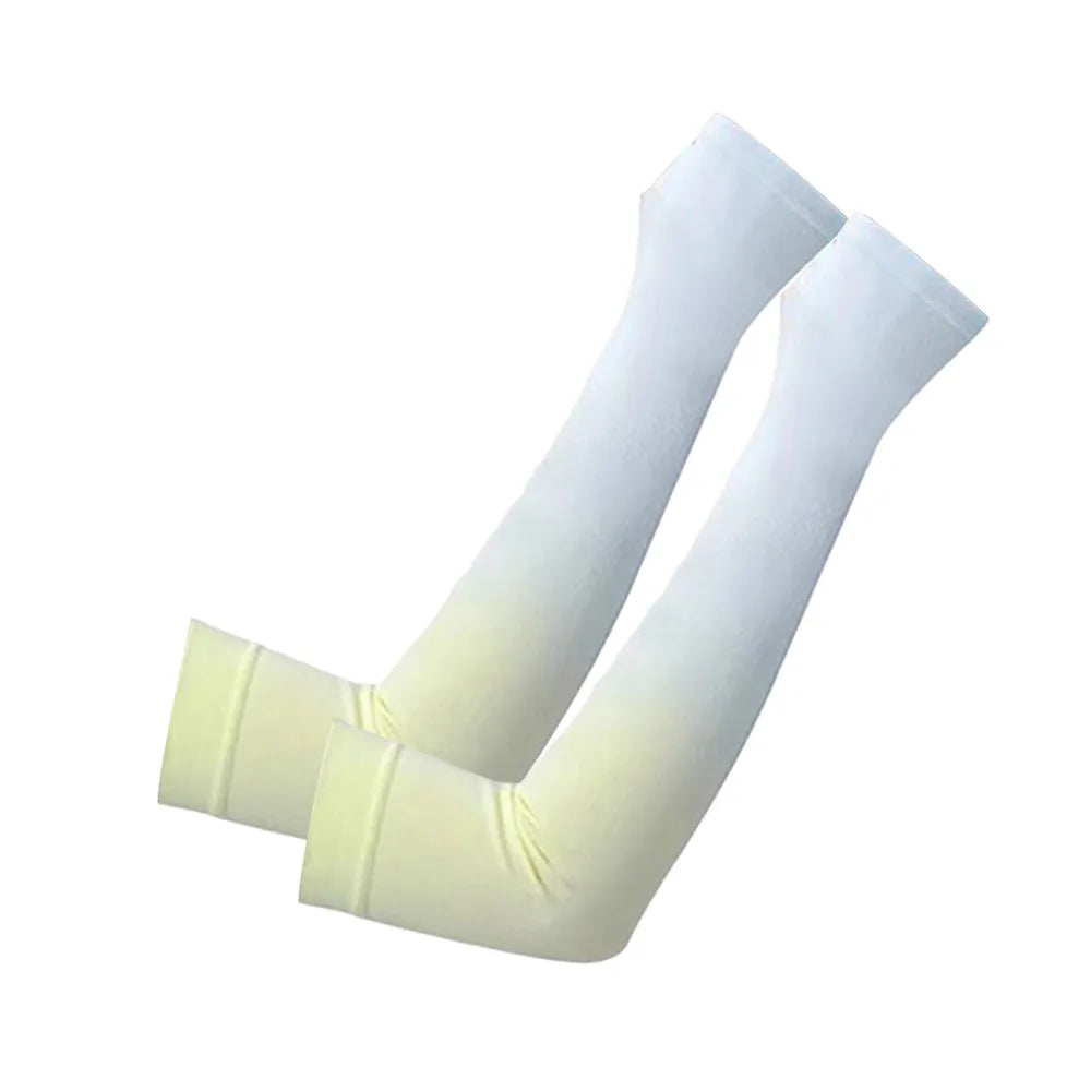 1pair Portable UPF 50+ Arm Covers Breathable UV Protection Cooling Arm Sleeves Elastic Compression Sleeve Summer Oasis Select 8