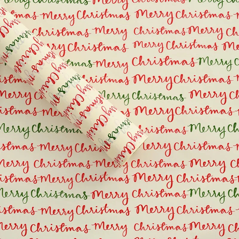 10pcs Christmas Tree Bowknot Print Tissue Paper New Year Gift Box Filling Flowers Wrapping Papers Festival Craft Packaging Paper Oasis Select E