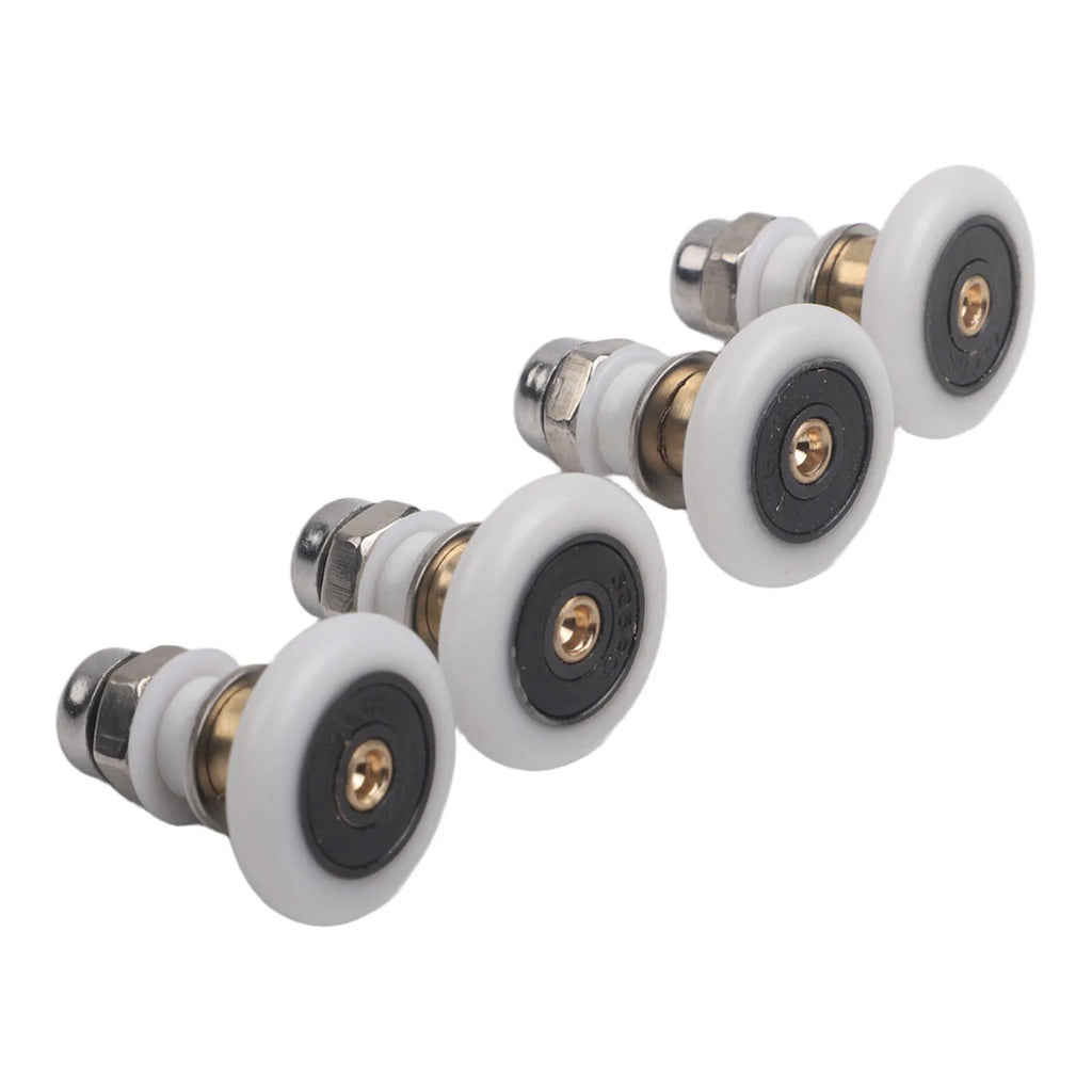 4 Replacement Partial Shower Door Rollers with Brass Center and For Runner Wheels for Sliding Shower Door Applications Oasis Select