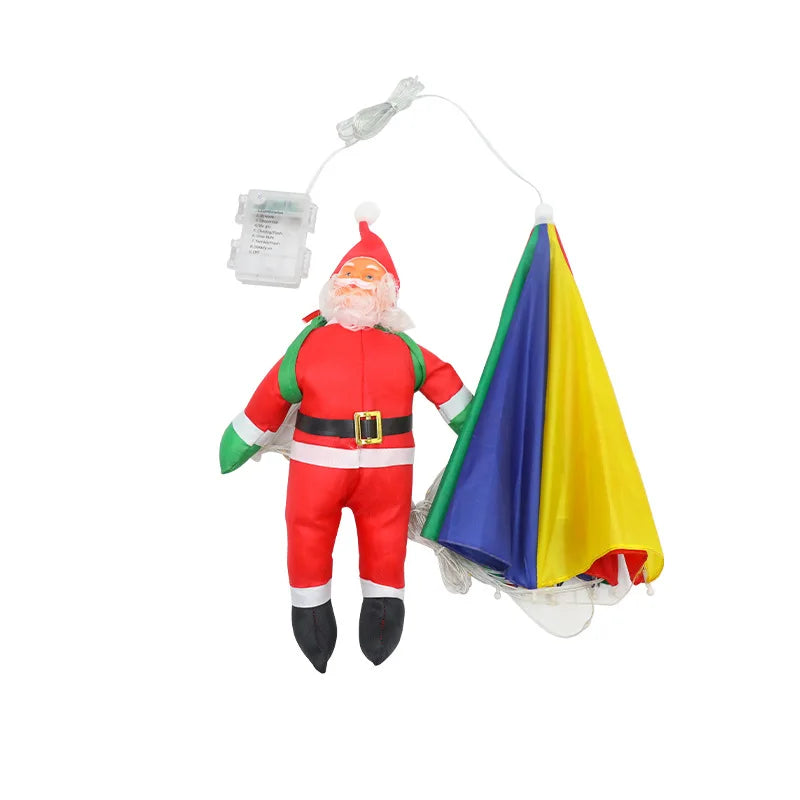 LED Light Christmas Skydiving Old Man Courtyard Gate Christmas Decorative Light Parachute Old Man Light String Oasis Select