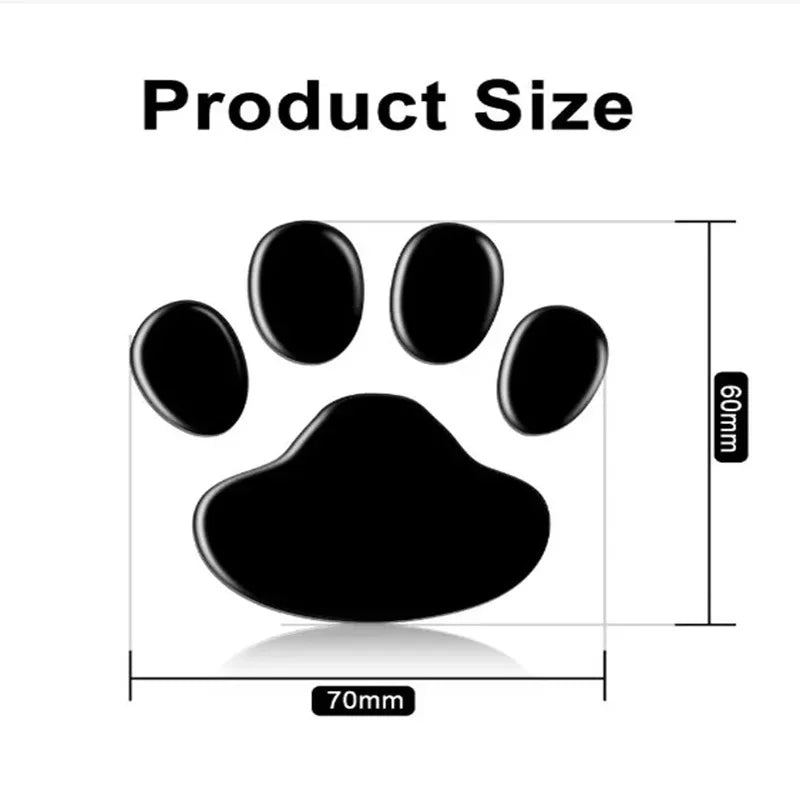 1/2/3/4pairs Door Mirror Cat Dog Footprint Puppy Claw Car Stickers Footprint Sticker Windshield Decals Bumper Car Window Decals Oasis Select