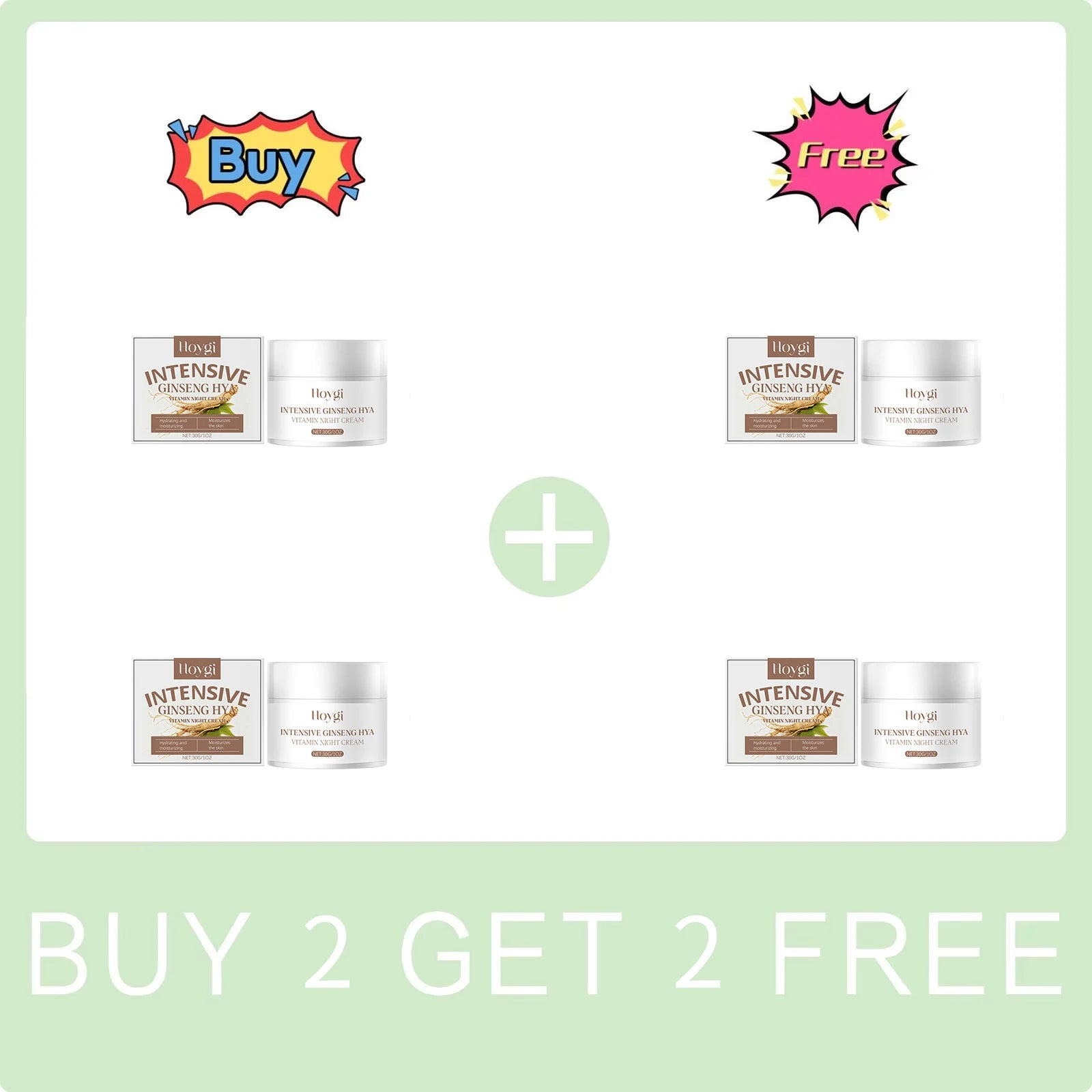 Hoygi Ginseng & Hyaluronic Acid Night Cream 30g