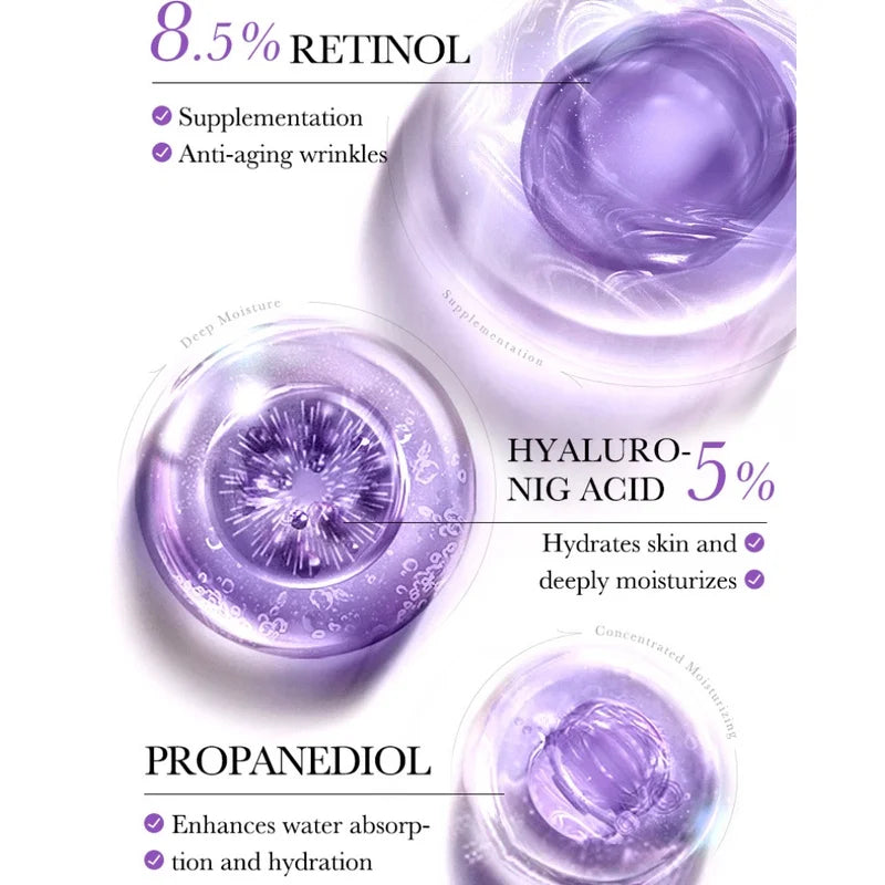 BIOAOUA Retinol Serum Moisturizing Anti-Aging Anti-wrinkles Firming and Brightening Skin Tone 30ml Oasis Select