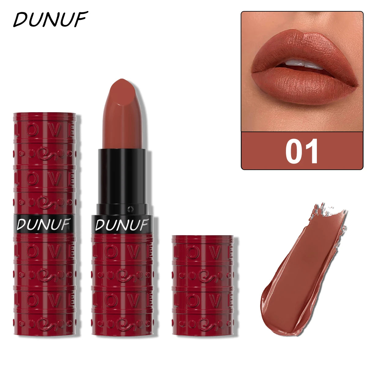 Moisturizing Lip Gloss Non-sticky Lipstick Reduce Lip Lines Brown Red Nude Lipstick Perfect Choice For Winter Oasis Select 01