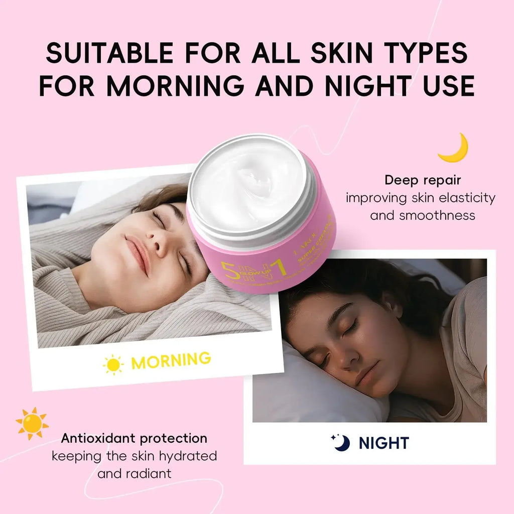 Face Moisturizer 30g Hydrating Cream Deep Repair Evens Skin Tone Reduces Dark Spots 5In1 Glow Skincare Oasis Select