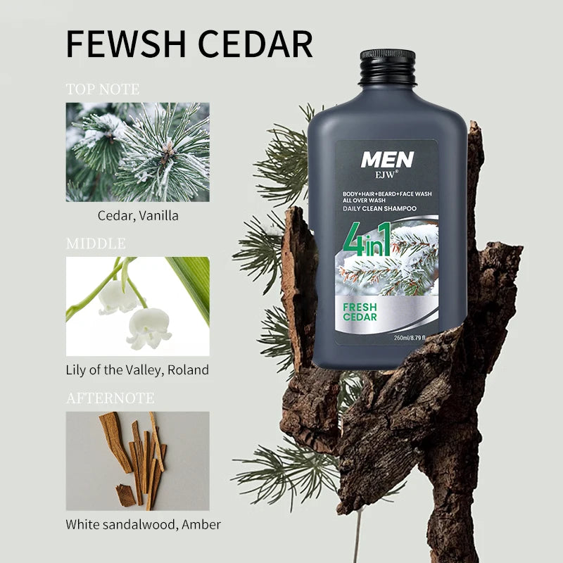 Men's 4-in-1 Body, Hair, Beard & Face Wash – Hydrating Men's All-in-One Wash Oasis Select